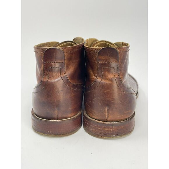 J. Shoes Monarch Brown Leather Lace-Up Plain Toe Shoes Chukka Boots Men\'s US 9.5 main image 14